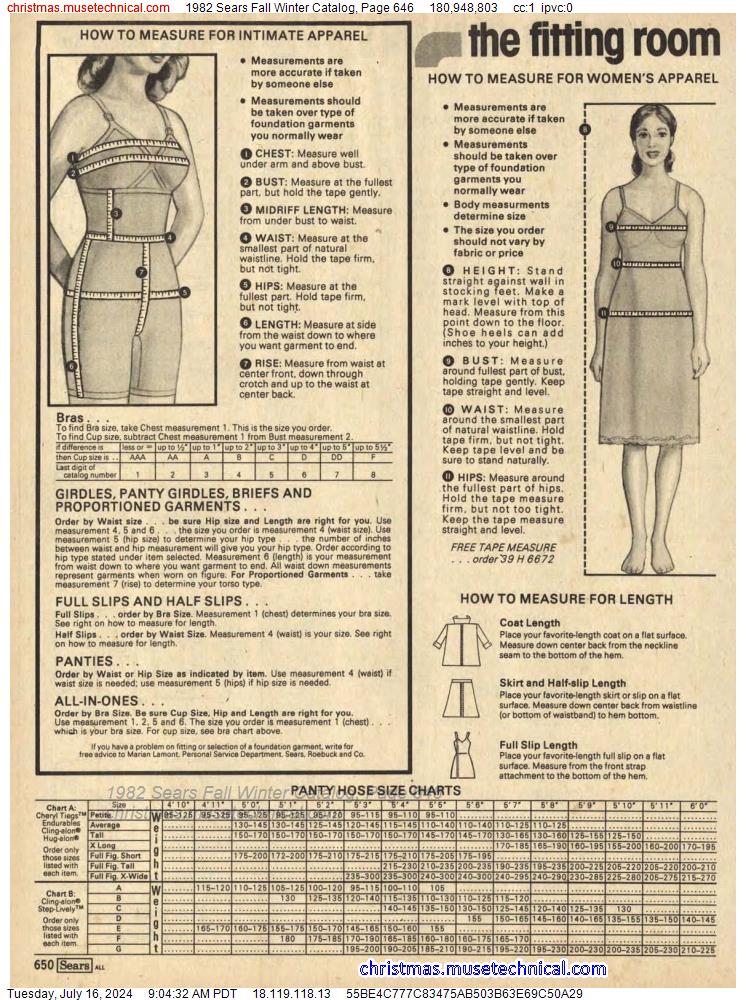 1982 Sears Fall Winter Catalog, Page 646