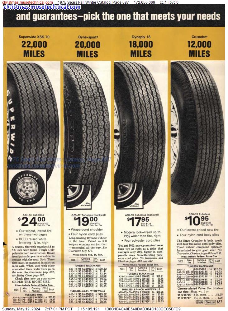 1975 Sears Fall Winter Catalog, Page 687