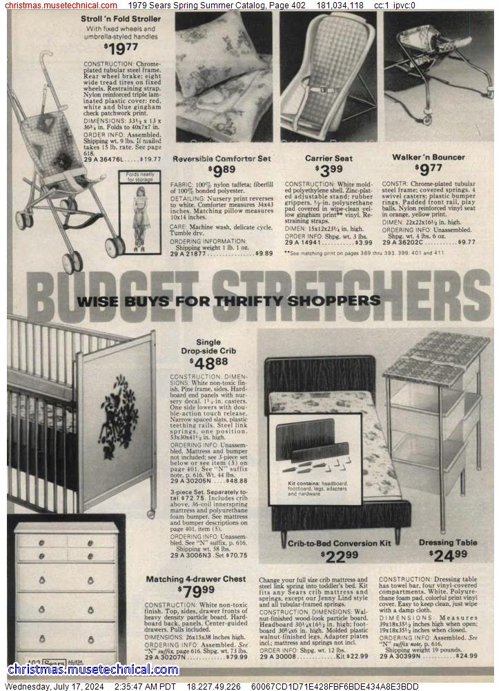 1979 Sears Spring Summer Catalog, Page 402