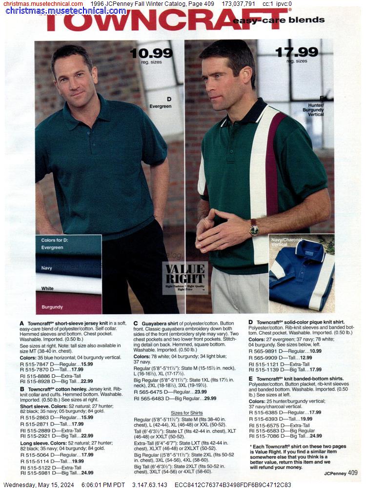 1996 JCPenney Fall Winter Catalog, Page 409