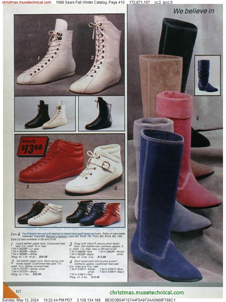 1986 Sears Fall Winter Catalog, Page 410