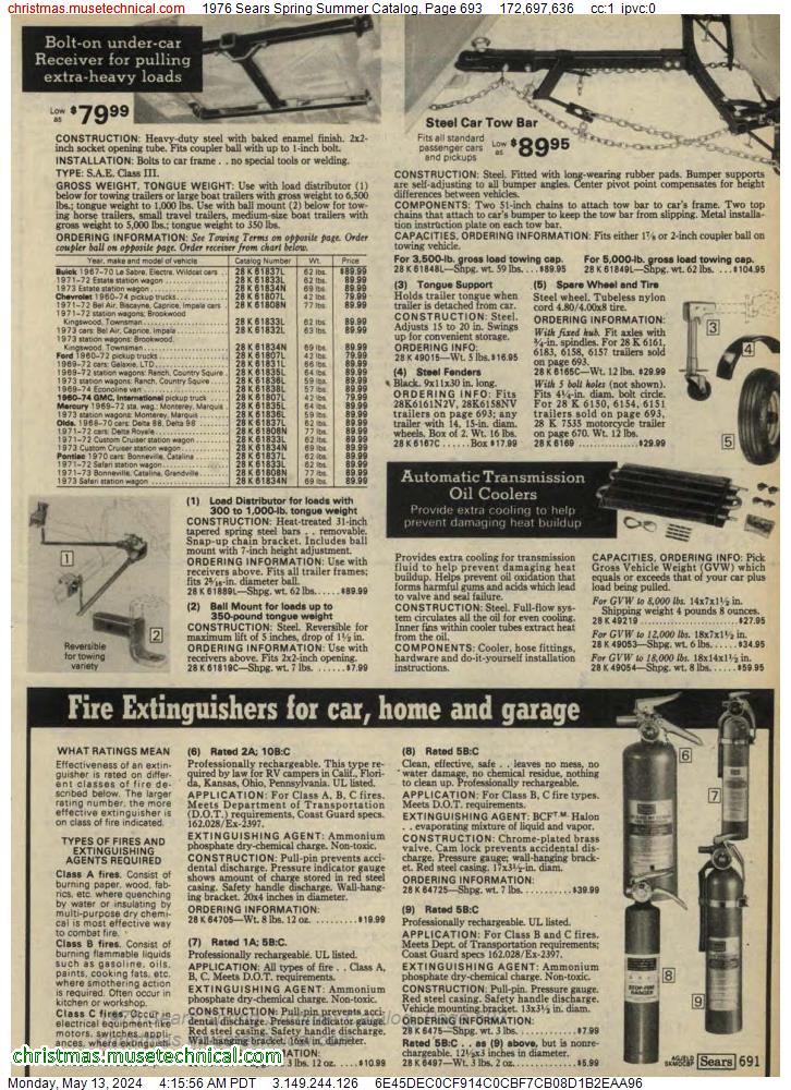 1976 Sears Spring Summer Catalog, Page 693