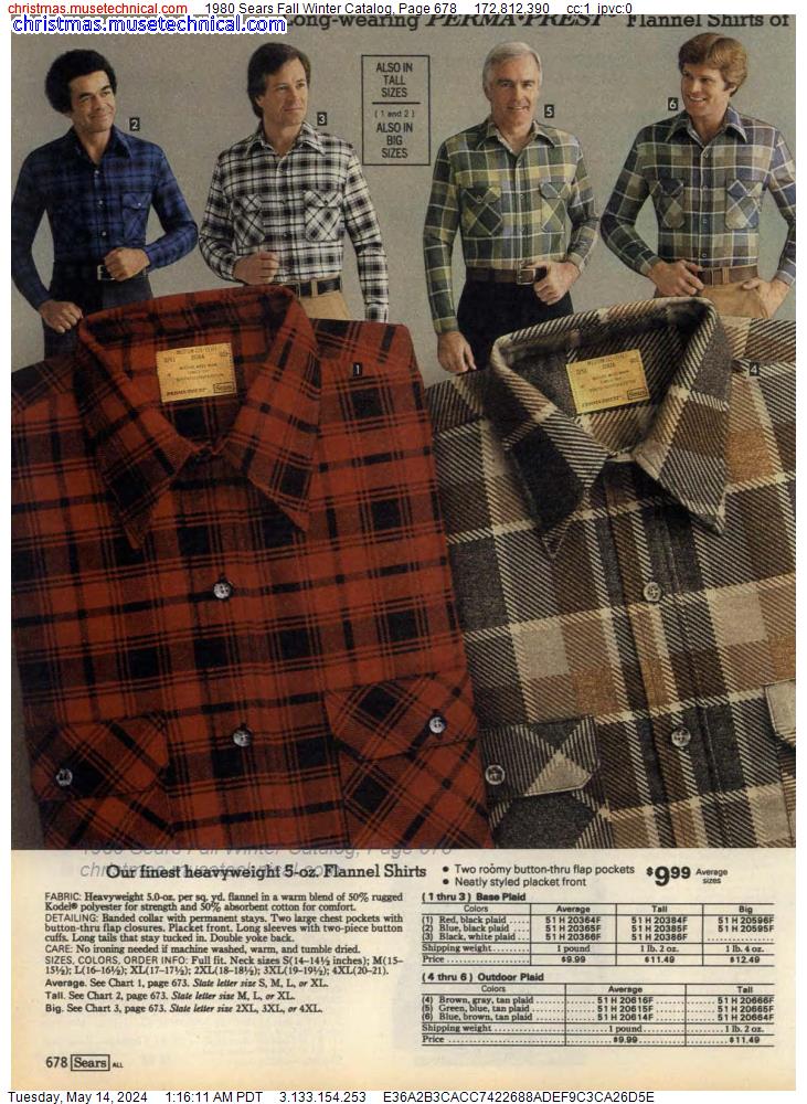 1980 Sears Fall Winter Catalog, Page 678