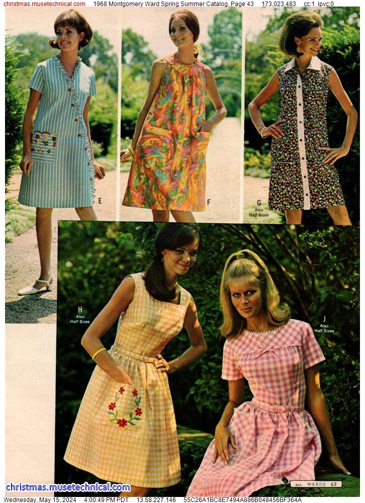 1968 Montgomery Ward Spring Summer Catalog, Page 43