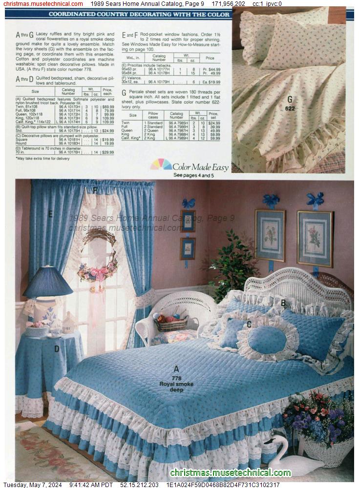 1989 Sears Home Annual Catalog, Page 9