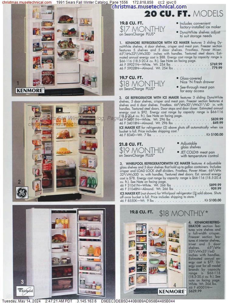 1991 Sears Fall Winter Catalog, Page 1556