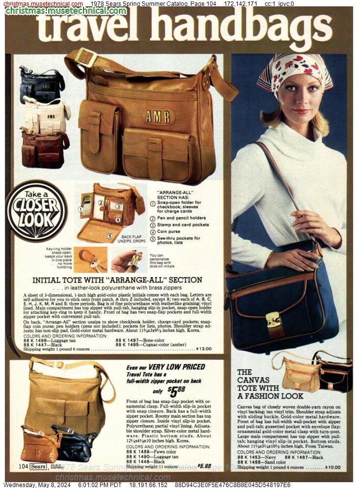 1978 Sears Spring Summer Catalog, Page 104