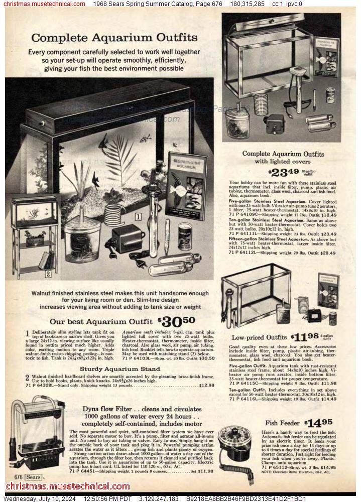 1968 Sears Spring Summer Catalog, Page 676