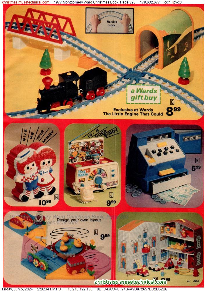 1977 Montgomery Ward Christmas Book, Page 393