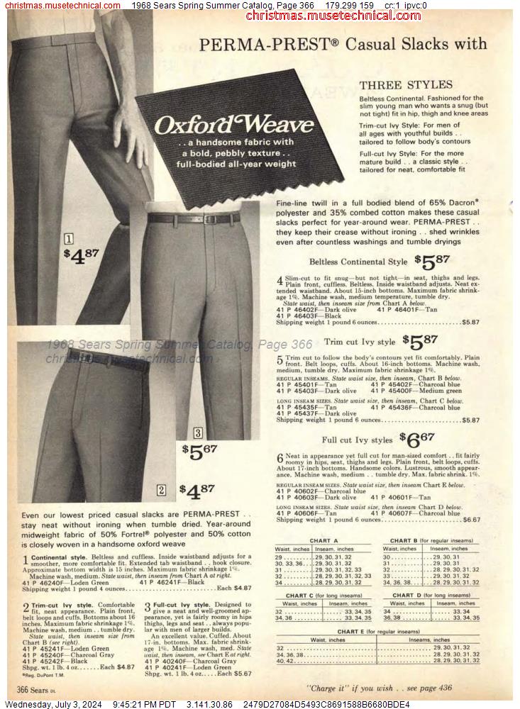 1968 Sears Spring Summer Catalog, Page 366