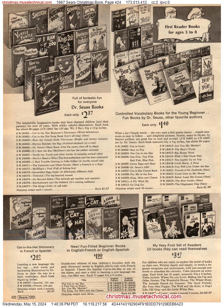 1967 Sears Christmas Book, Page 424