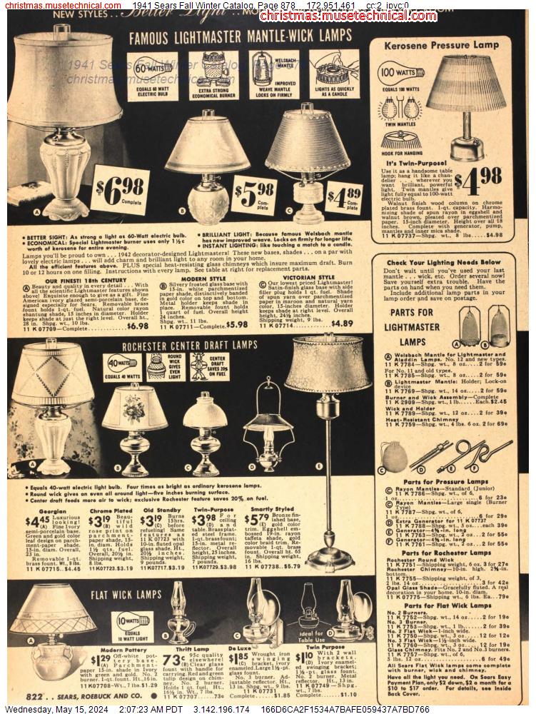1941 Sears Fall Winter Catalog, Page 878
