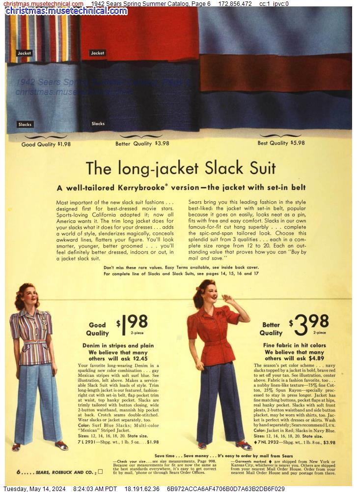 1942 Sears Spring Summer Catalog, Page 6