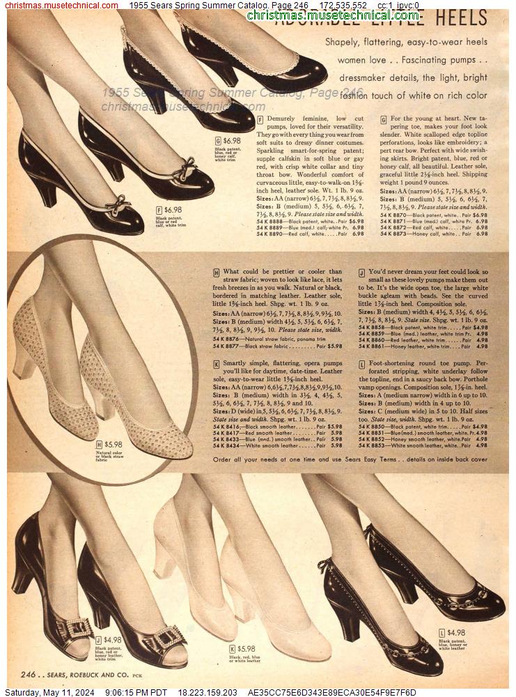 1955 Sears Spring Summer Catalog, Page 246