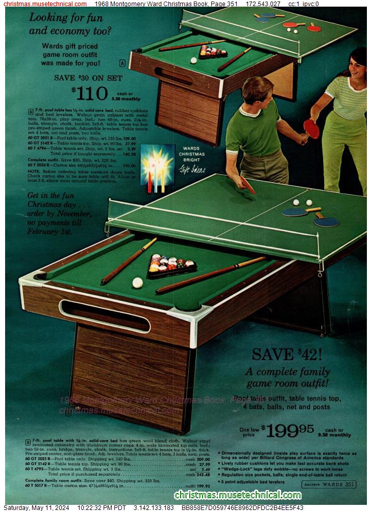 1968 Montgomery Ward Christmas Book, Page 351