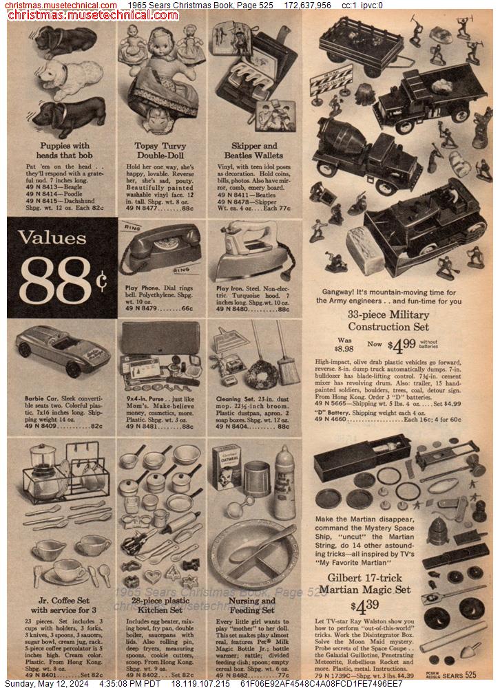 1965 Sears Christmas Book, Page 525