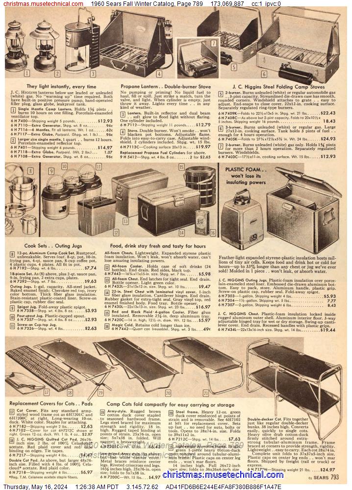 1960 Sears Fall Winter Catalog, Page 789