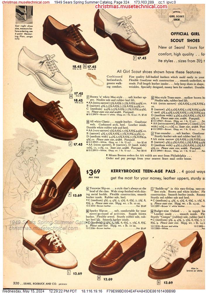 1949 Sears Spring Summer Catalog, Page 324