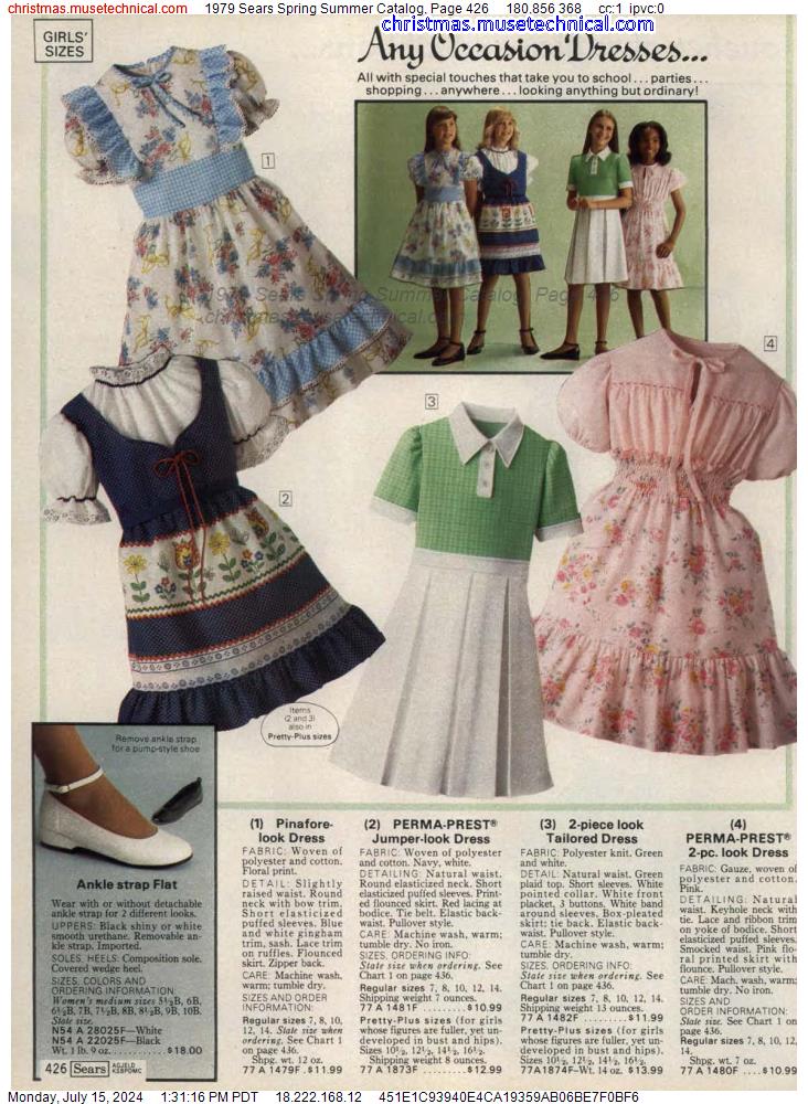 1979 Sears Spring Summer Catalog, Page 426