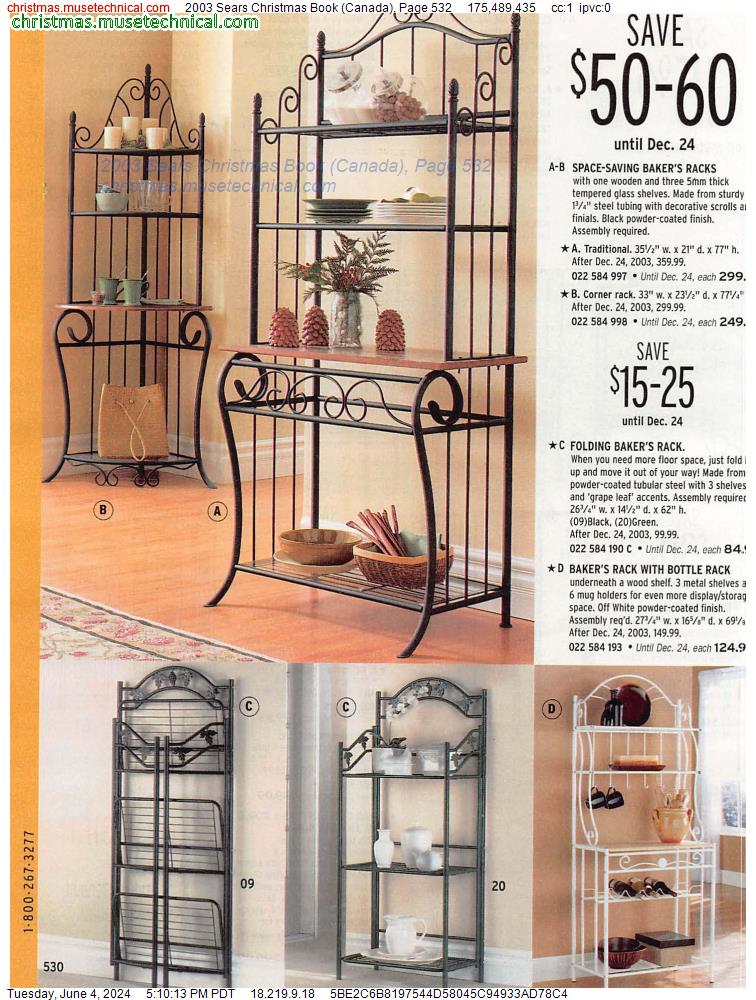 2003 Sears Christmas Book (Canada), Page 532