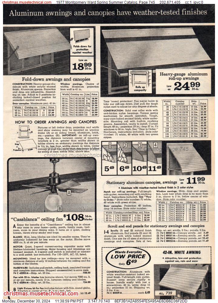 1977 Montgomery Ward Spring Summer Catalog, Page 745