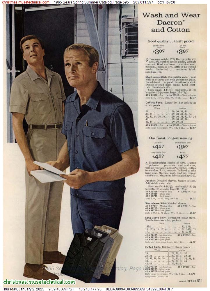 1965 Sears Spring Summer Catalog, Page 595