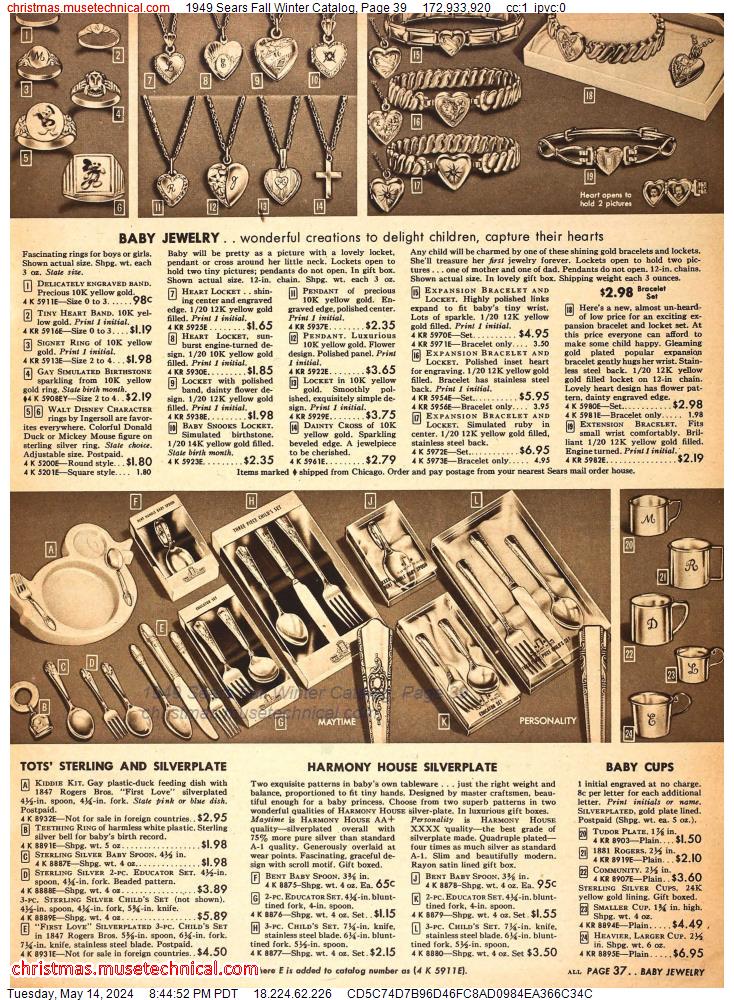 1949 Sears Fall Winter Catalog, Page 39