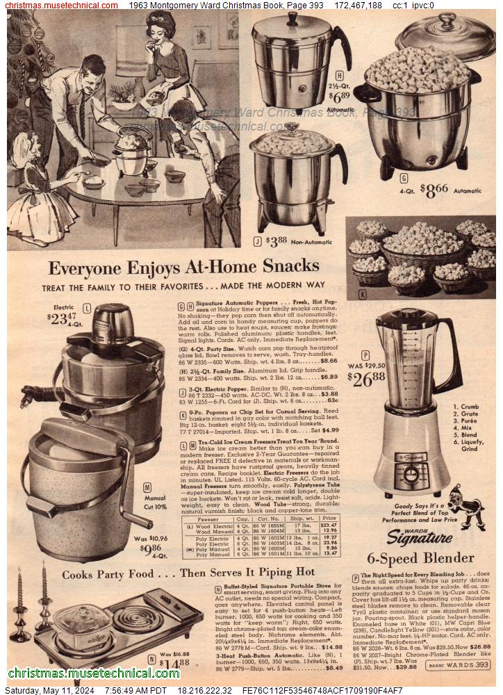 1963 Montgomery Ward Christmas Book, Page 393