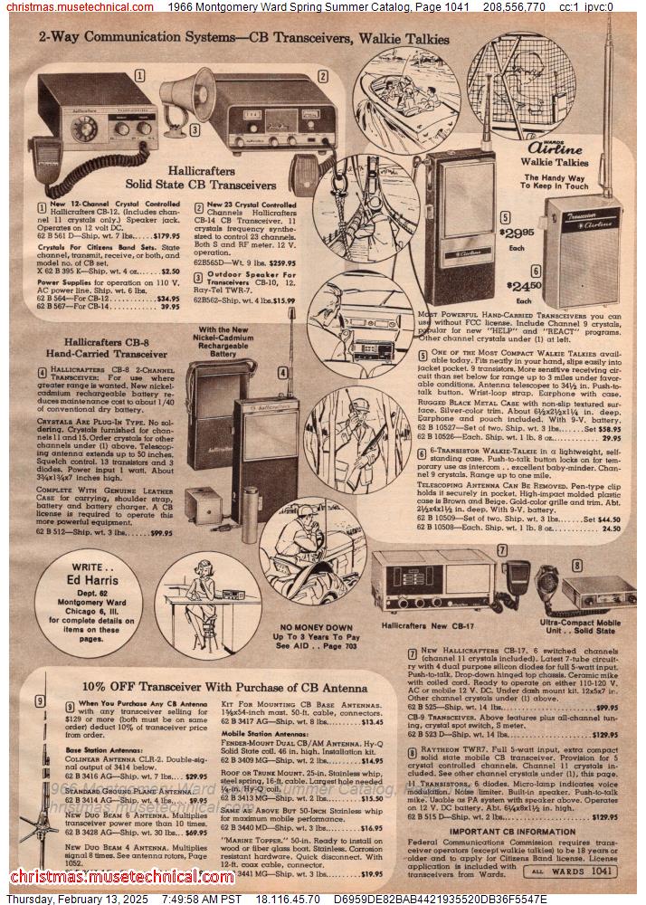 1966 Montgomery Ward Spring Summer Catalog, Page 1041