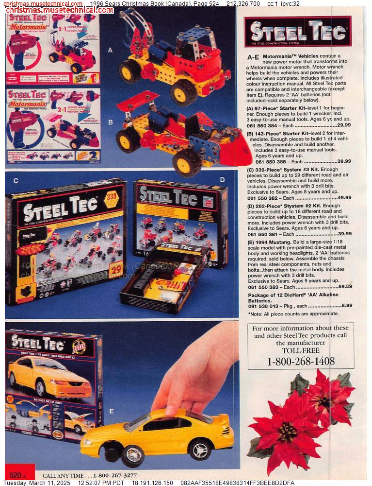 1996 Sears Christmas Book (Canada), Page 524