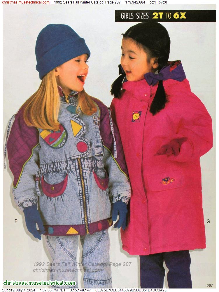 1992 Sears Fall Winter Catalog, Page 287