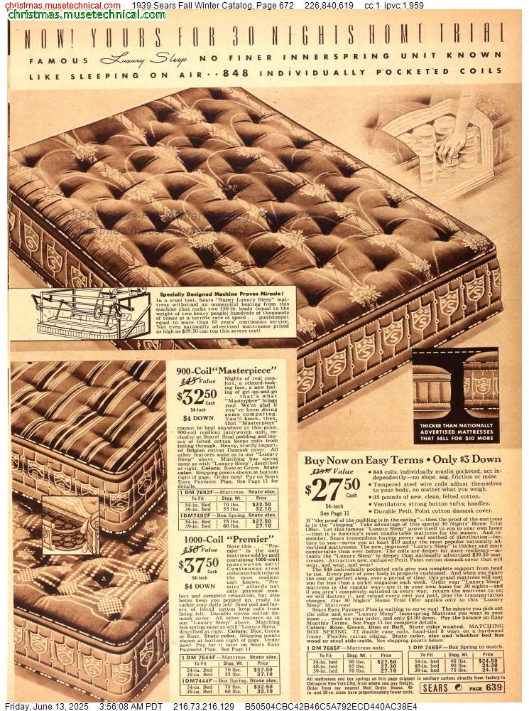 1939 Sears Fall Winter Catalog, Page 672