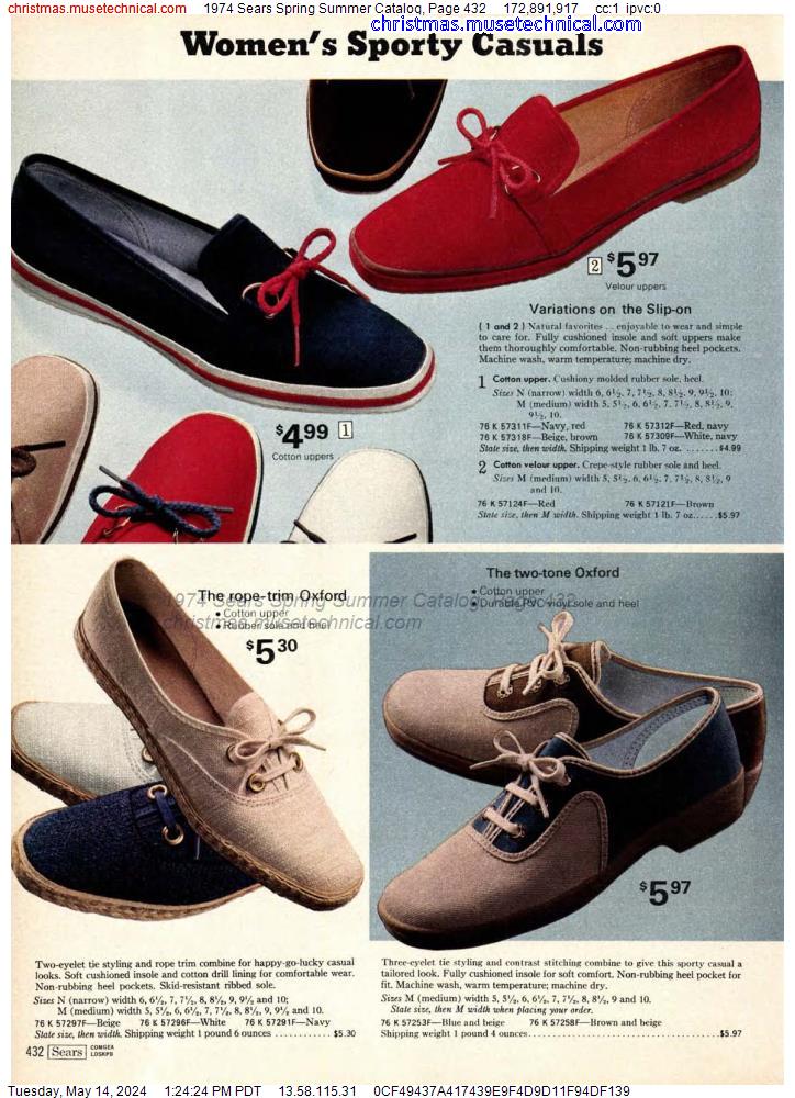 1974 Sears Spring Summer Catalog, Page 432