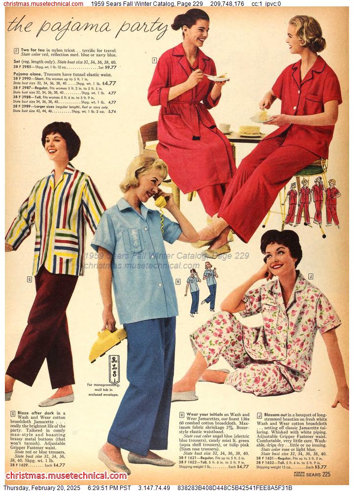 1959 Sears Fall Winter Catalog, Page 229