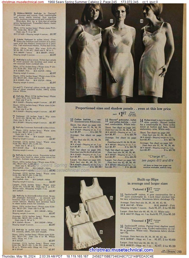 1968 Sears Spring Summer Catalog 2, Page 245