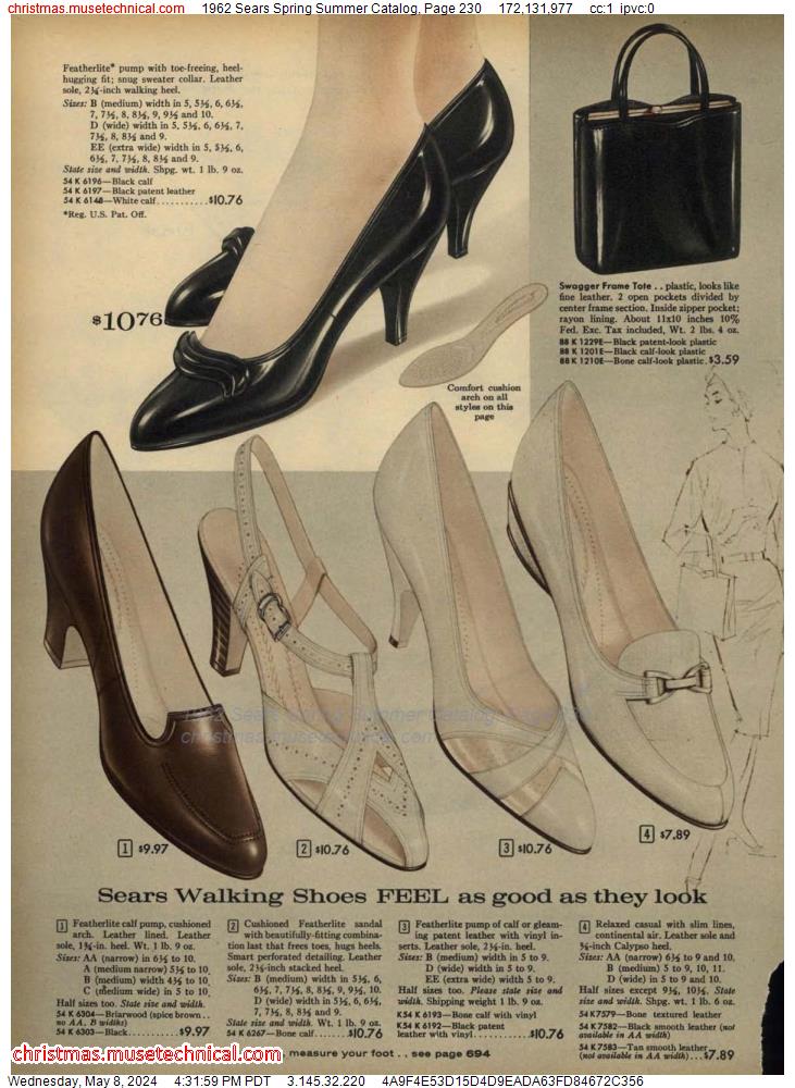 1962 Sears Spring Summer Catalog, Page 230