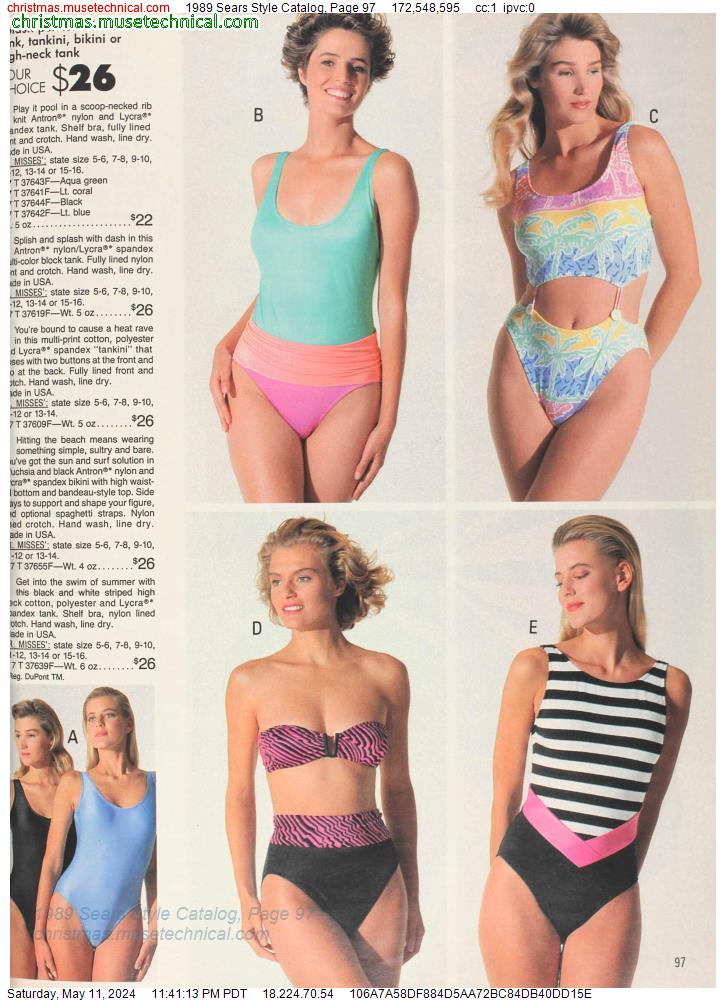 1989 Sears Style Catalog, Page 97