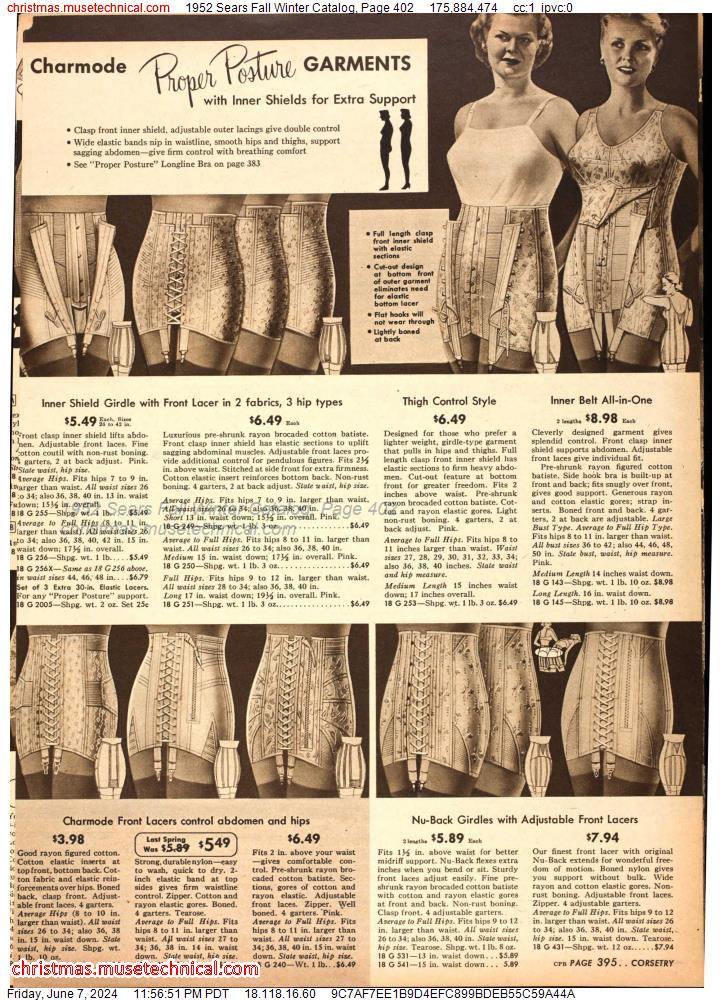 1952 Sears Fall Winter Catalog, Page 402