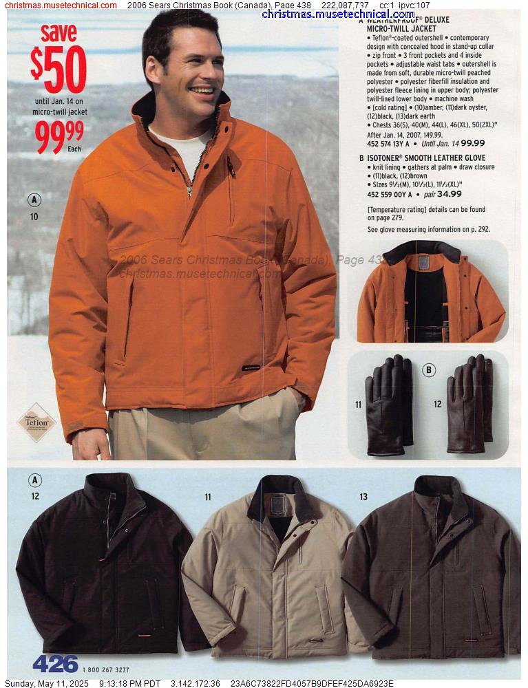 2006 Sears Christmas Book (Canada), Page 438