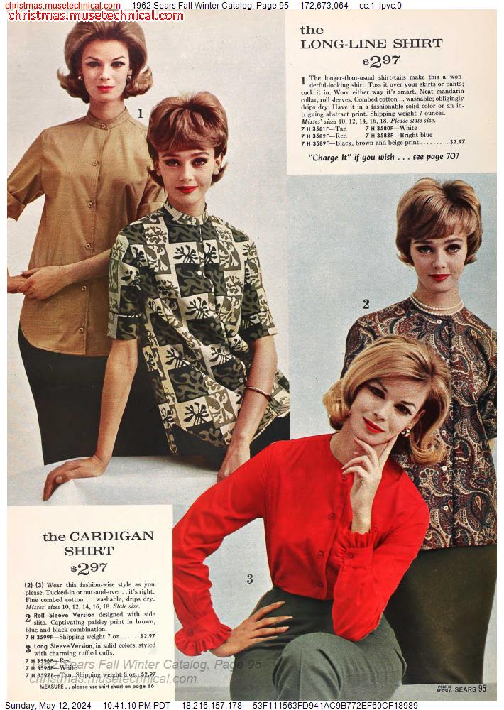 1962 Sears Fall Winter Catalog, Page 95