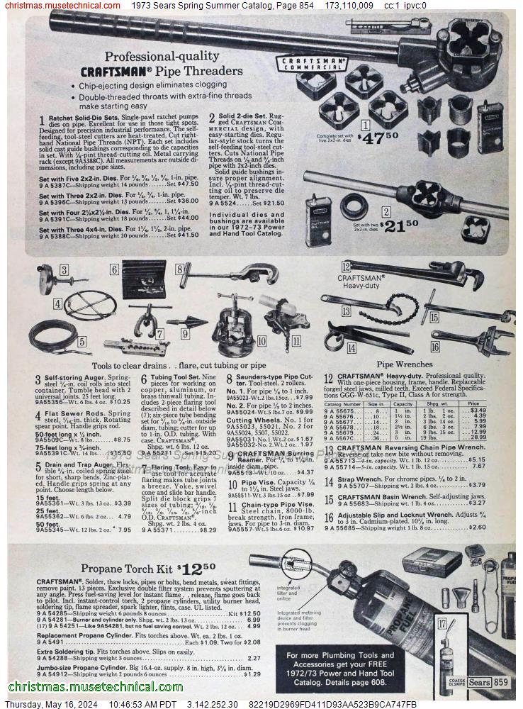 1973 Sears Spring Summer Catalog, Page 854