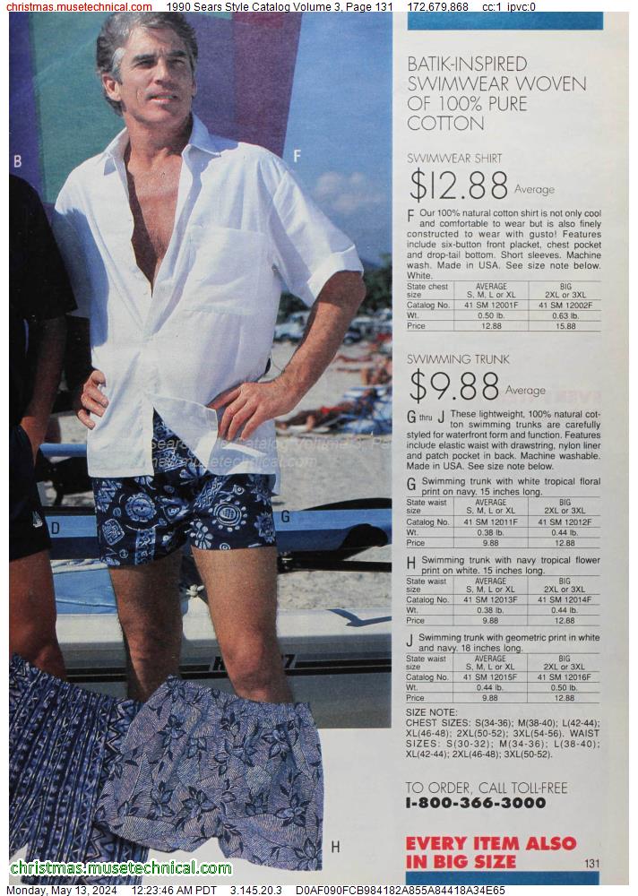 1990 Sears Style Catalog Volume 3, Page 131