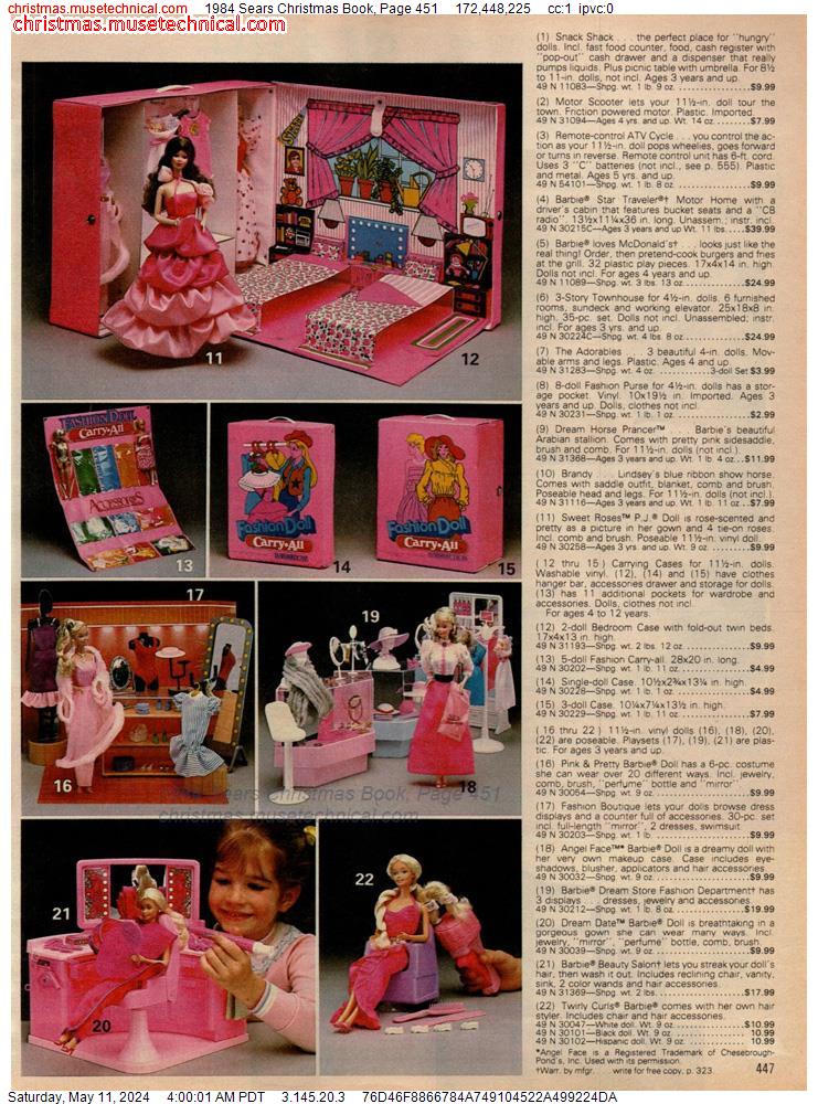 1984 Sears Christmas Book, Page 451