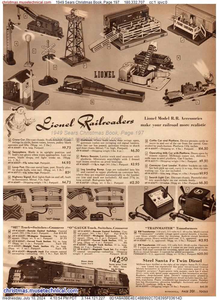 1949 Sears Christmas Book, Page 197