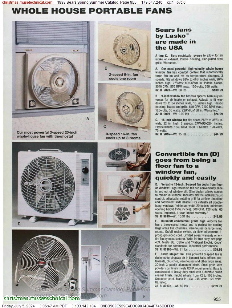 1993 Sears Spring Summer Catalog, Page 955