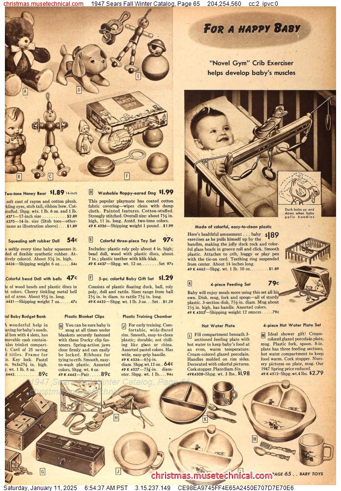 1947 Sears Fall Winter Catalog, Page 65