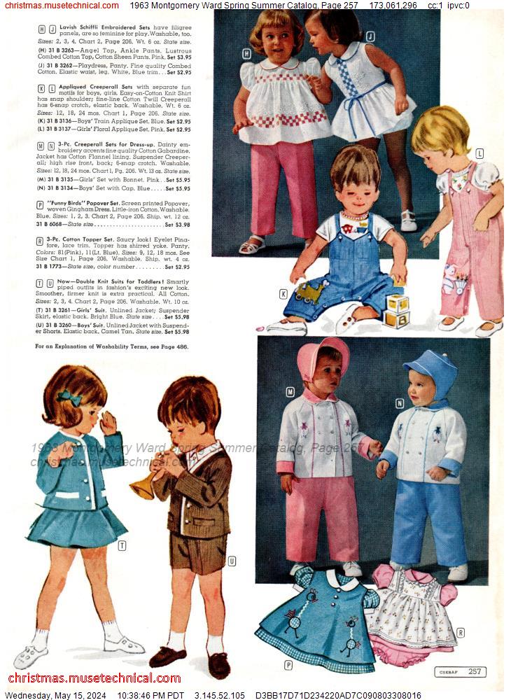 1963 Montgomery Ward Spring Summer Catalog, Page 257