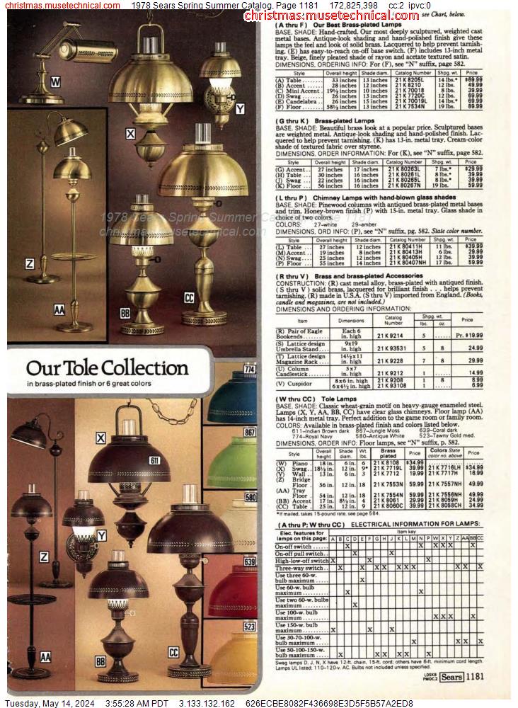 1978 Sears Spring Summer Catalog, Page 1181
