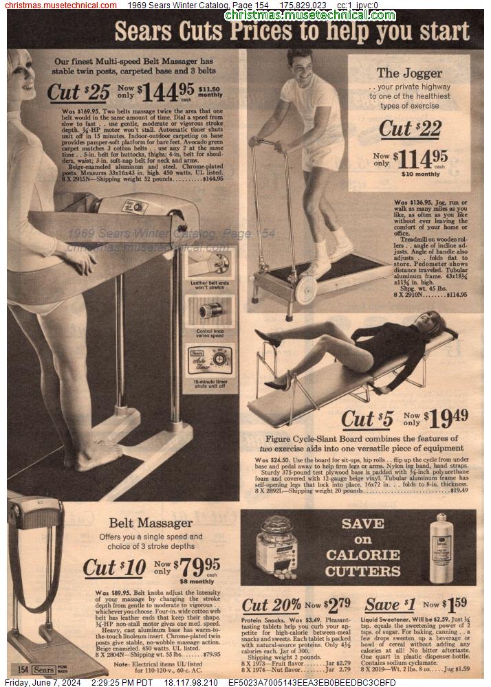 1969 Sears Winter Catalog, Page 154