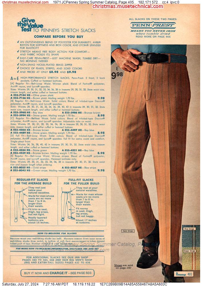 1971 JCPenney Spring Summer Catalog, Page 405